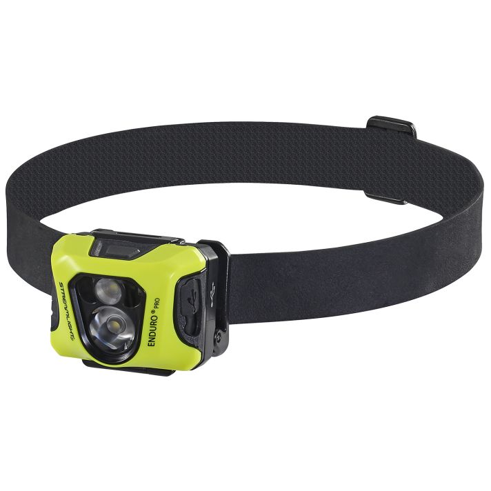 Streamlight 61436 Enduro Pro W/Dual Lock 15/25/50/90/145/200 Lumens White LED Bulb Black/Yellow 95 Meters Distance