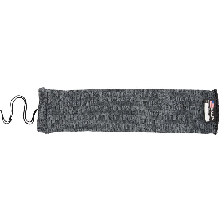 Allen 1314 Knit Handgun SockHeather Gray, Silicone Treatment, Drawstring Closure for Most Handguns up to 14" Long