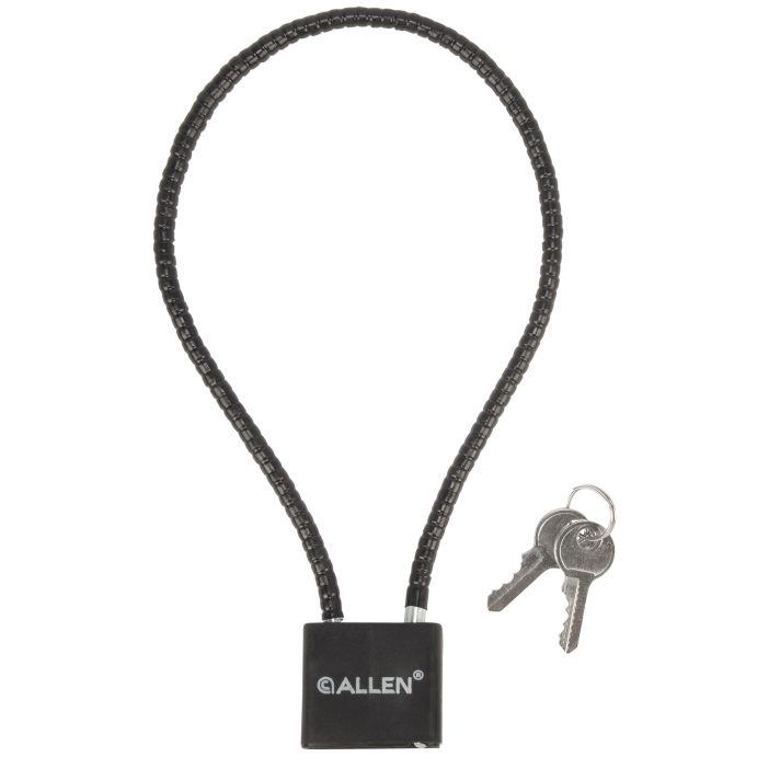 Allen 15414 Cable Gun LockOpen With Key Black Stainless Steel Firearm Fit- Handgun/Rifle/Shotgun