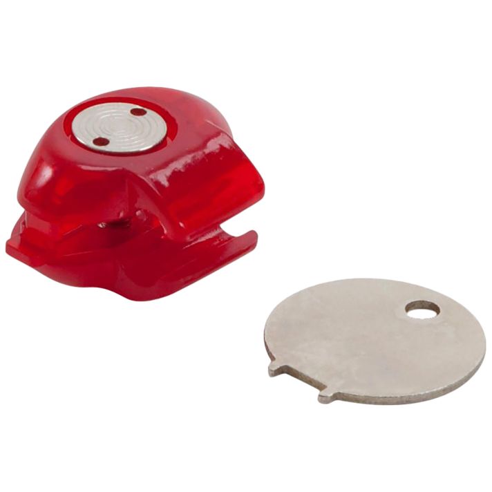 Allen 18511 Trigger LockOpen With Key Red Polymer Firearm Fit- Handgun