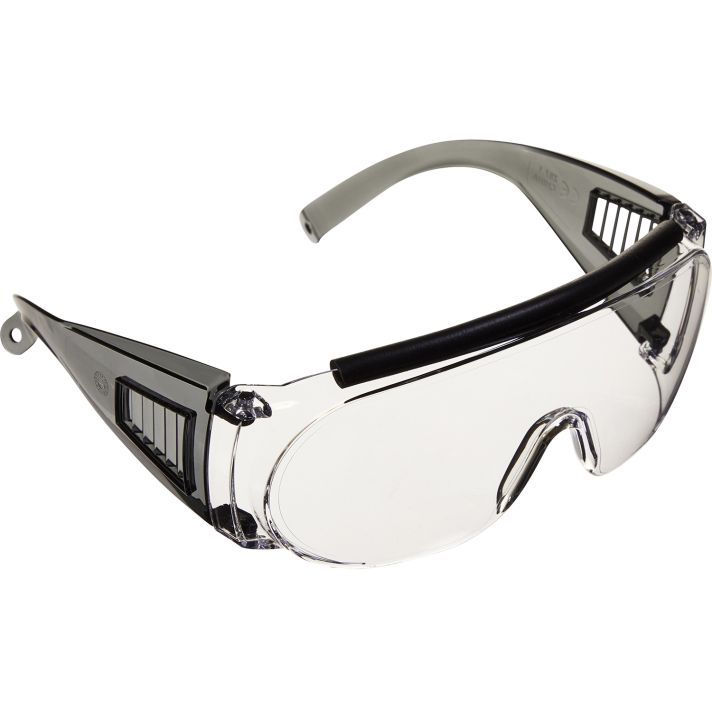 Allen 2169 Fit Over Shooting Glasses Adult Clear Lens Gray Frame