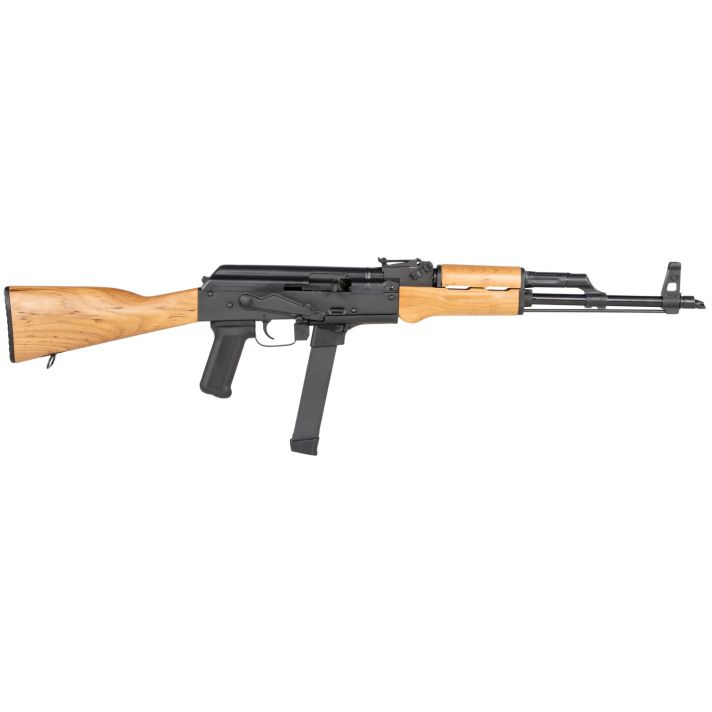 Century Arms RI3765N WASR9mm Luger 33+1 16.25" Black Receiver Hardwood Stock Black Polymer Grip Right Hand