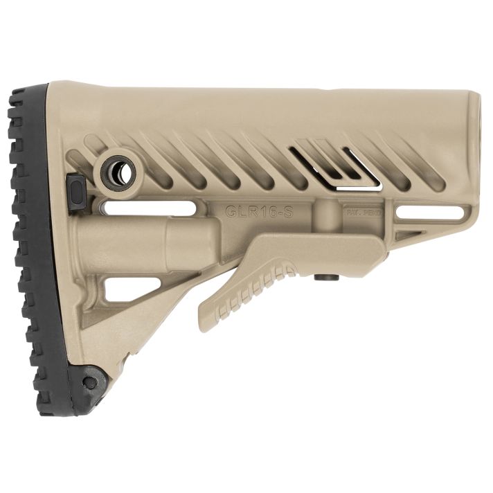 FAB Defense FXGLR16T GLR-16Buttstock for AR-15/ M16 Flat Dark Earth Polymer