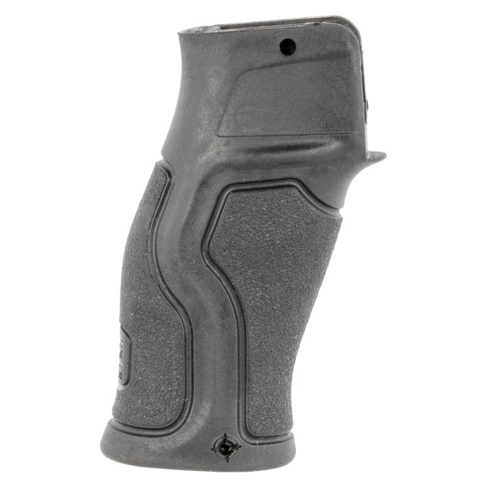 FAB Defense FXGRADUSFBVB Gradus Ergonomic Flat Beavertail Black Polymer w/Rubber Overmold, Fits AR/AK
