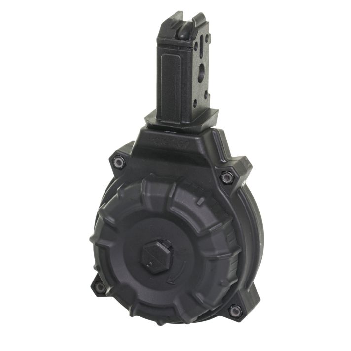 ProMag DRMA22 Standard50rd Drum 9mm Luger Fits CZ Scorpion Black DuPont Zytel Polymer