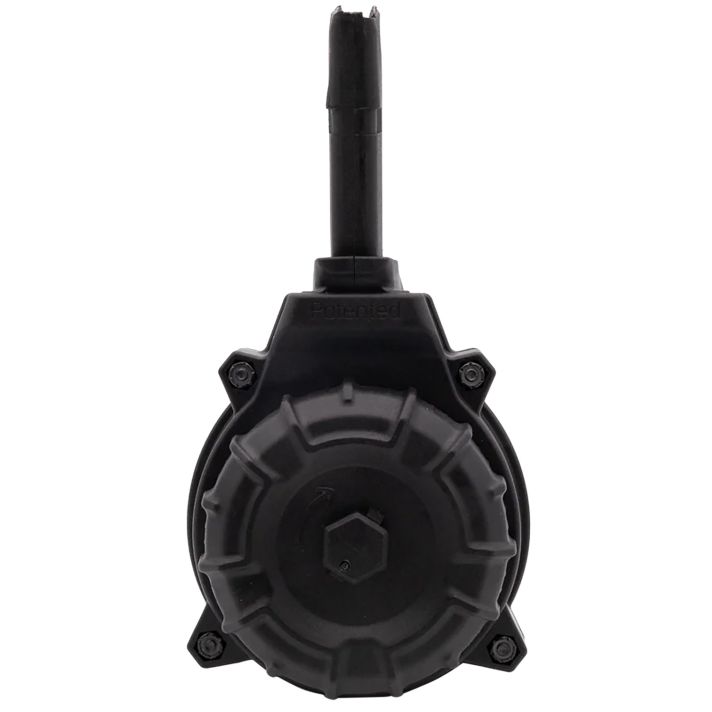 ProMag DRMA14 Standard50rd Drum 9mm Luger Compatible w/ Glock 43 Black DuPont Zytel Polymer
