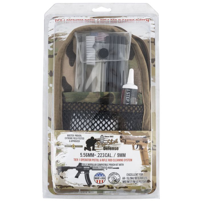 Pro-Shot MMULTICAM5569MM Rod Cleaning System Multi-Caliber Pistol/Rifle Multi-Camo Pouch Case