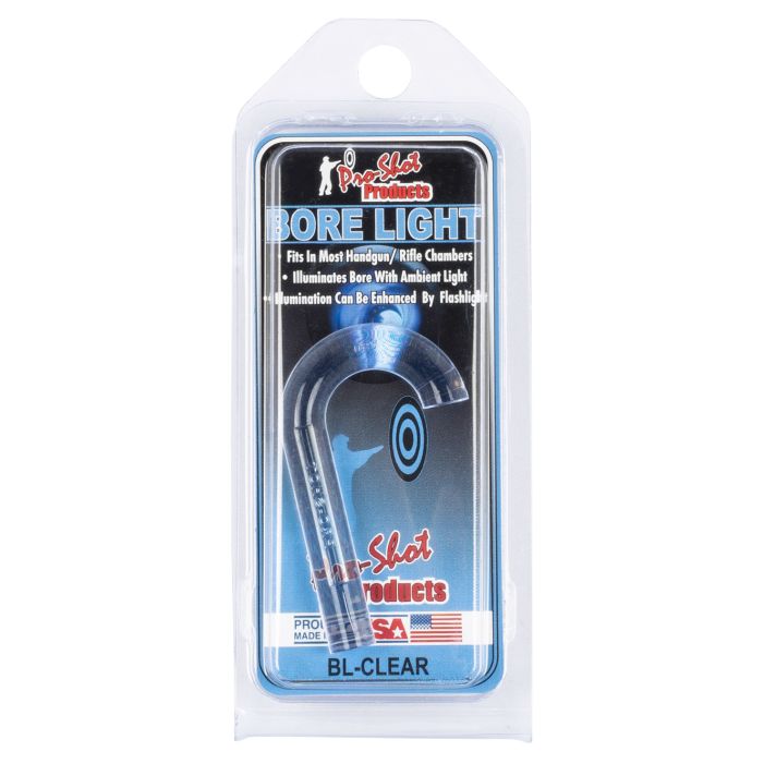 Pro-Shot BLCLEAR UV Bore Light.22 Cal & Up Handgun/Rifle Fiber Optic Illuminator Lightening Blue