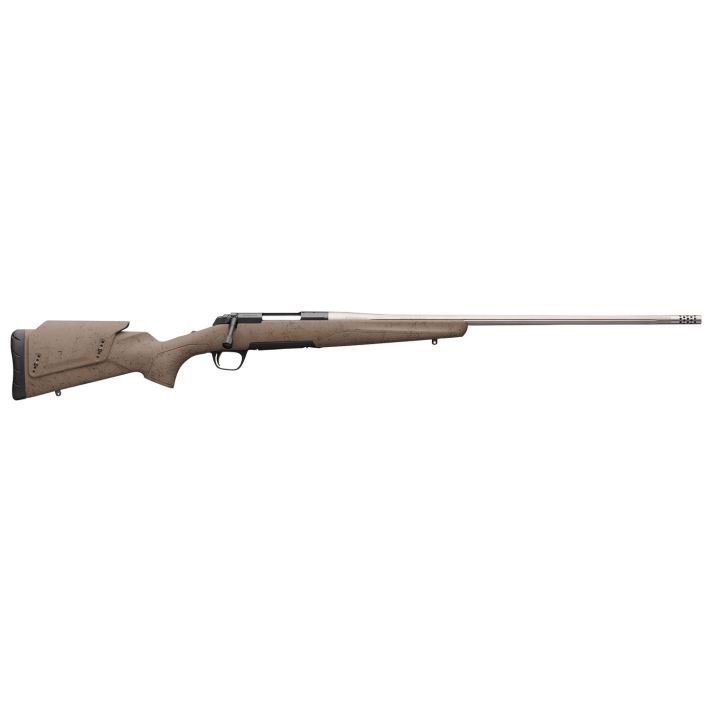 Browning 035513297 X-Bolt Western Hunter 300 PRC 3+1 26" MB Matte Blued Spider Webbed Flat Dark Earth Cerakote Hard Core Fiber-Fusion with Adjustable Comb Stock Right Hand (Full Size)