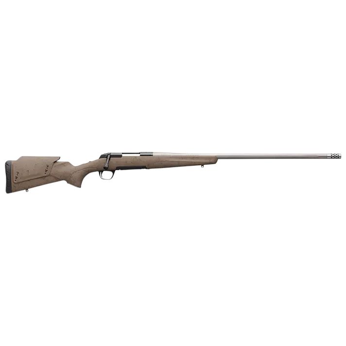 Browning 035514295 X-Bolt Western Hunter Long Range 30 Nosler 4+1 26" MB Matte Blued Spider Webbed Flat Dark Earth Cerakote Hard Core Fiber-Fusion with Adjustable Comb Stock Right Hand (Full Size)