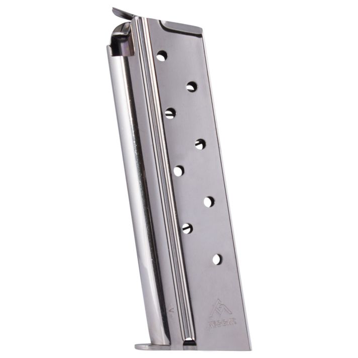 Mec-Gar MGCGGOV38N StandardNickel Detachable 9rd 38 Super for 1911 Government