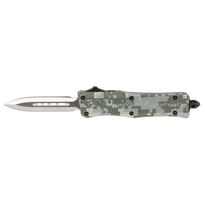 CobraTec Knives SADCCTK1SDAGNS CTK-1Small 2.75" OTF Dagger Plain D2 Steel Blade/Winter Digi Camo Aluminum Handle Features Glass Breaker Includes Pocket Clip
