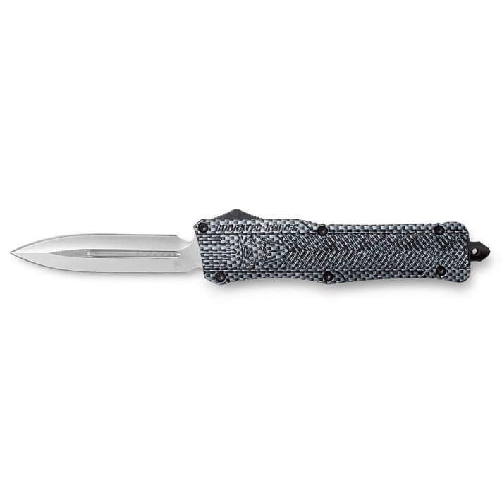 CobraTec Knives LCFCTK1LDNS CTK-1Large 3.75" OTF Dagger Plain D2 Steel Blade/Carbon Fiber Aluminum Handle Features Glass Breaker Includes Pocket Clip