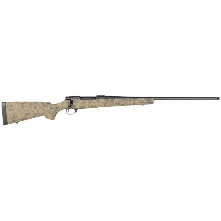Howa HHS43533 M1500 HS Precision 300 PRC 3+1 24" Threaded Barrel, Black Steel Receiver, Green w/Black Webbing HS Precision Synthetic Stock
