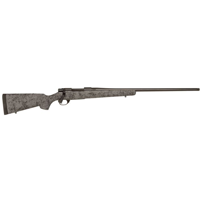 Howa HHS45531 M1500 HS Precision 6.5 PRC 3+1 24" Threaded Barrel, Black Steel Receiver, Gray w/Black Webbing HS Precision Synthetic Stock