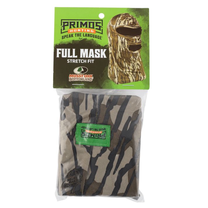 Primos PS6666 Stretch FitMossy Oak Original BottomLand Neoprene Full Face Mask OSFA