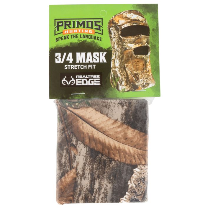 Primos PS6668 Stretch FitRealtree Edge Neoprene 3/4 Face Mask OSFA
