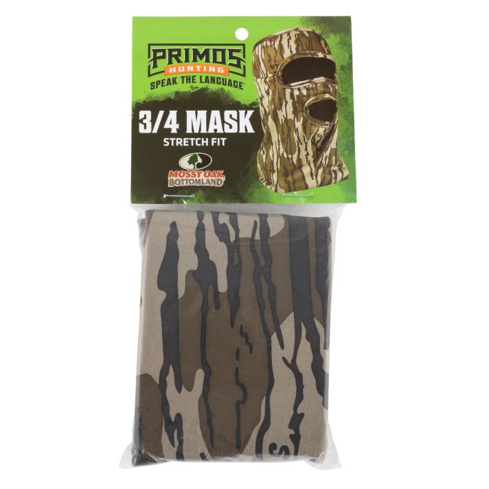 Primos PS6665 Stretch FitMossy Oak Original BottomLand Neoprene 3/4 Face Mask OSFA