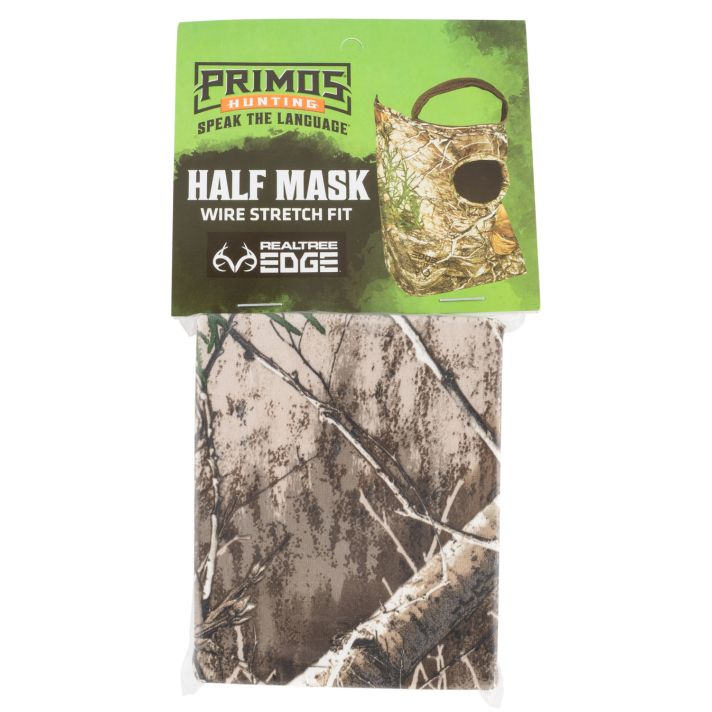 Primos PS6667 Stretch FitRealtree Edge Neoprene 1/2 Face Mask OSFA