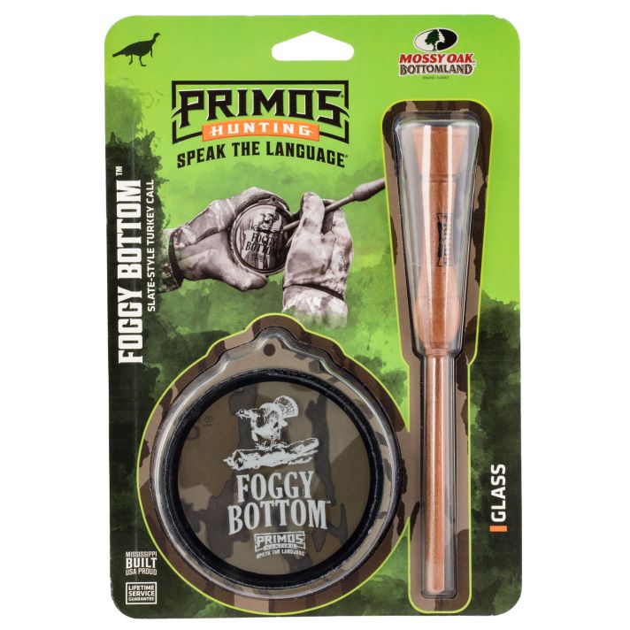 Primos PS2906 Foggy BottomFriction Call Attracts Turkeys Mossy Oak Original BottomLand Wood/Glass