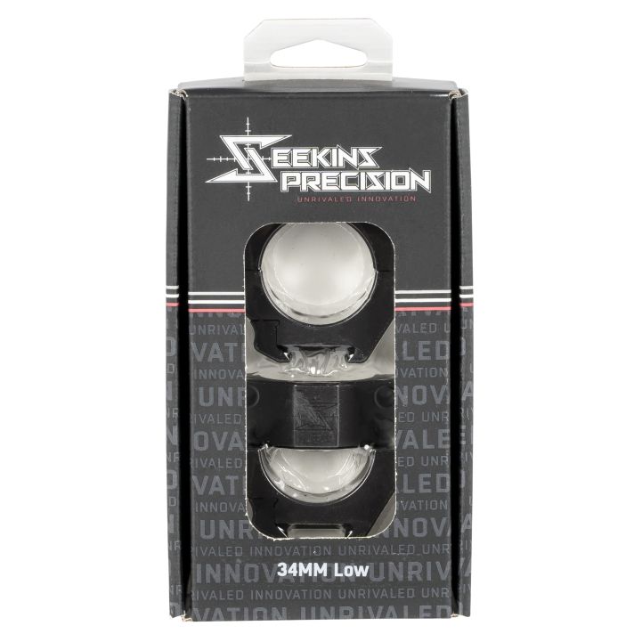 Seekins Precision 0010630002 Scope RingsMatte Black 34mm Low