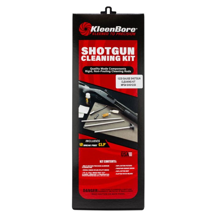 KleenBore SHO1220 Classic Cleaning Kit 12 / 20 Gauge Shotgun