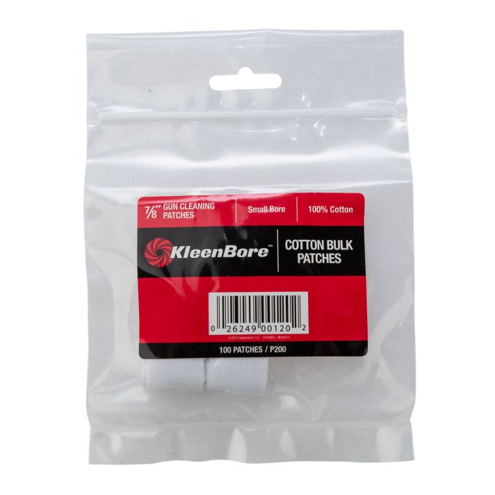 KleenBore P200 Super Shooter.17/ .177/ .200/ .204 Cal Small Bore Rifle 100% Cotton Flannel 100 Per Pack
