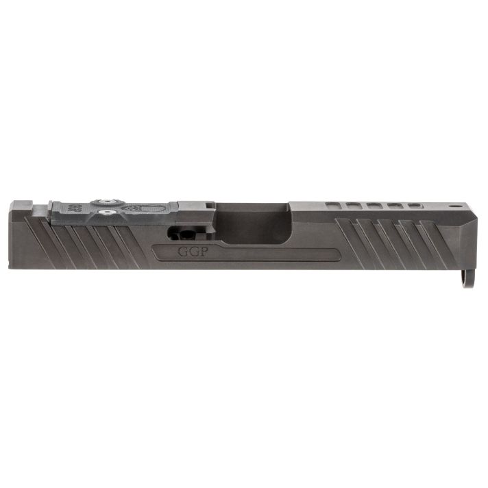 Grey Ghost Precision GGP193OCV3 GGP19 Version 3 Slide Compatible w/Glock G19 Gen3, Milled For Trijicon RMR & Leupold Deltapoint Pro, 17-4 Stainless Steel w/Black Nitride Finish
