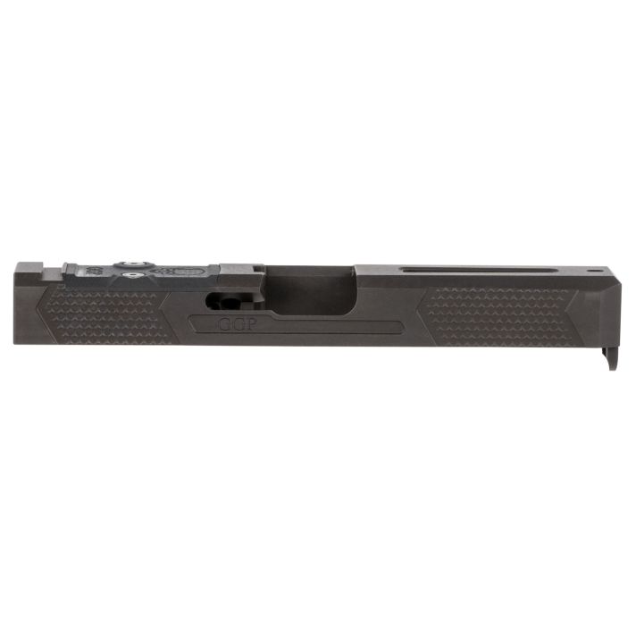 Grey Ghost Precision GGP173OCV4 GGP17 Version 4 Slide Compatible w/Glock G17 Gen3, Milled For Trijicon RMR & Leupold Deltapoint Pro, 17-4 Stainless Steel w/Black Nitride Finish
