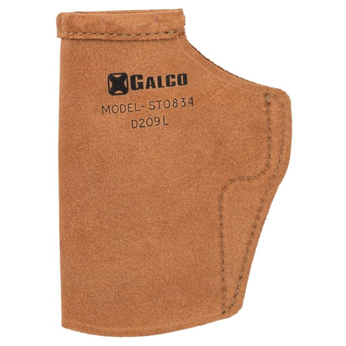 Galco STO834 Stow-N-GoIWB Natural Leather Compatible w/ Glock 48/48 MOS/S&W M&P Shield EZ Belt Clip Mount Right Hand