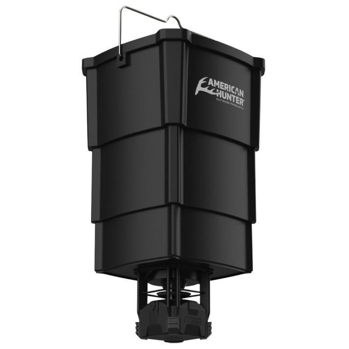 American Hunter AHNFECON Nesting Hopper w/Econ Feeder Kit Collapsible 16 Programs 1-30 Seconds Duration 5 Gallon Capacity Black