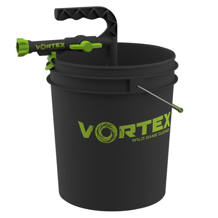 HME HMEGWSHRBKT Wild Game CleanerBlack/Green ABS Plastic w/ bucket