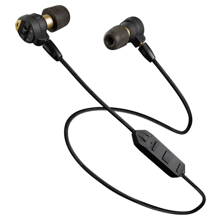 Pro Ears PEEBBLKE Stealth Elite28 dB Behind The Head Black Adult 1 Pair Includes Attachable Bluetooth Lanyard