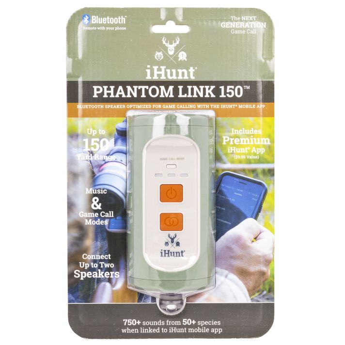 iHunt IHP150 Phantom Link 150 Bluetooth Speaker Optimized For Game Calling w/iHunt Mobile App, Waterproof, 750 Preloaded Calls