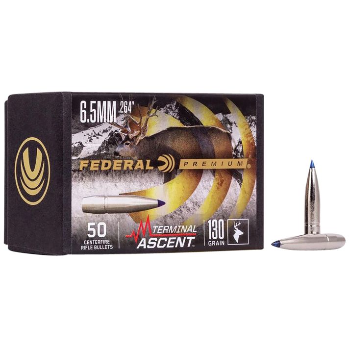 Federal PB264TA1 Premium Terminal Ascent Component 6.5mm 130gr 50 Per Box/4 Case