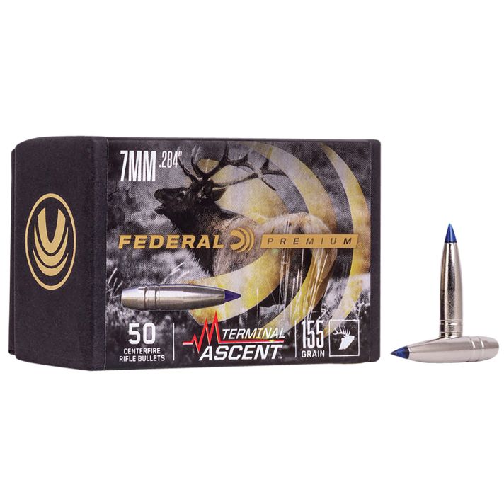 Federal PB284TA1 Premium Terminal Ascent Component 7mm 155gr 50 Per Box/4 Case