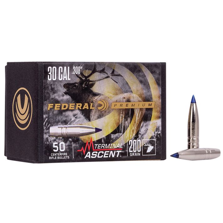 Federal PB308TA2 Premium Terminal Ascent Component 30Cal 200gr 50 Per Box/4 Case