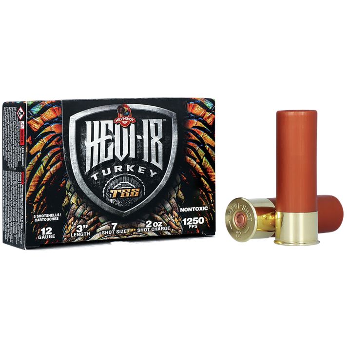 HEVI-Shot HS4007 HEVI-18 TSS Turkey 12Gauge 3" 2oz Tungsten 7Shot 5 Per Box/10 Case