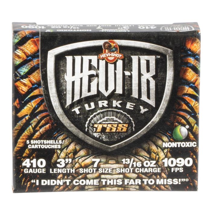 HEVI-Shot HS1007 HEVI-18 TSS Turkey 410Gauge 3" 13/16oz Tungsten 7Shot 5 Per Box/10 Case