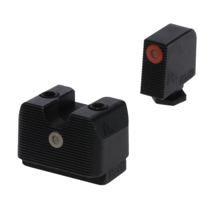 Rival Arms RA4A231G In-Line MOS Night Sights for G17/G19Green Tritium Orange Outline Front Sight-Green Tritium White Outline Rear Sight