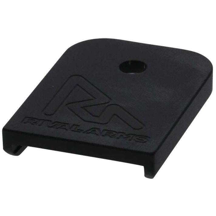 Rival Arms RA70G001A Mag Baseplate9mm Luger/40 S&W/357 Sig, Compatible w/Glock (except 36/42/43/48), Black Aluminum