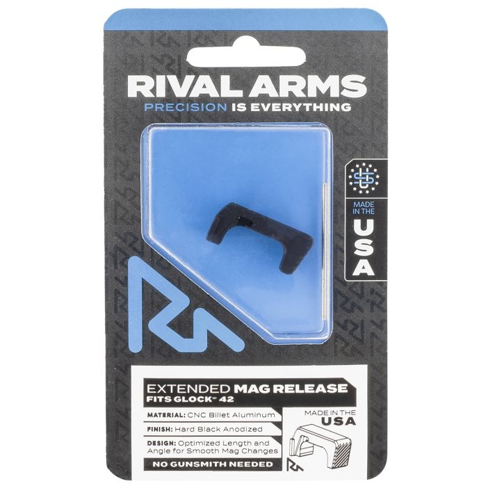 Rival Arms RA72S001A Magazine ReleaseSig P320 Extended Hard Black Anodized Aluminum