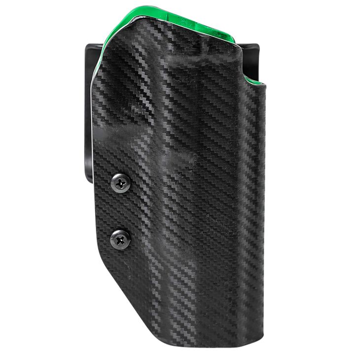 Uncle Mike's 54RNC73BGR Range/Competition Holster OWB Black/Green Boltaron Belt Slide Fits Canik Right Hand