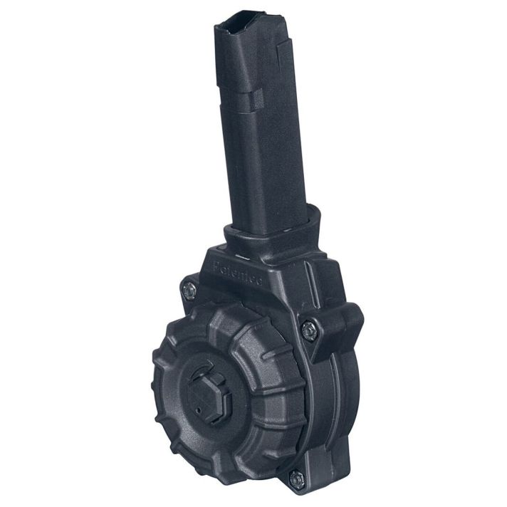 ProMag DRMA35 Standard30rd Drum 9mm Luger Compatible w/ Glock 43X/48 Black DuPont Zytel Polymer