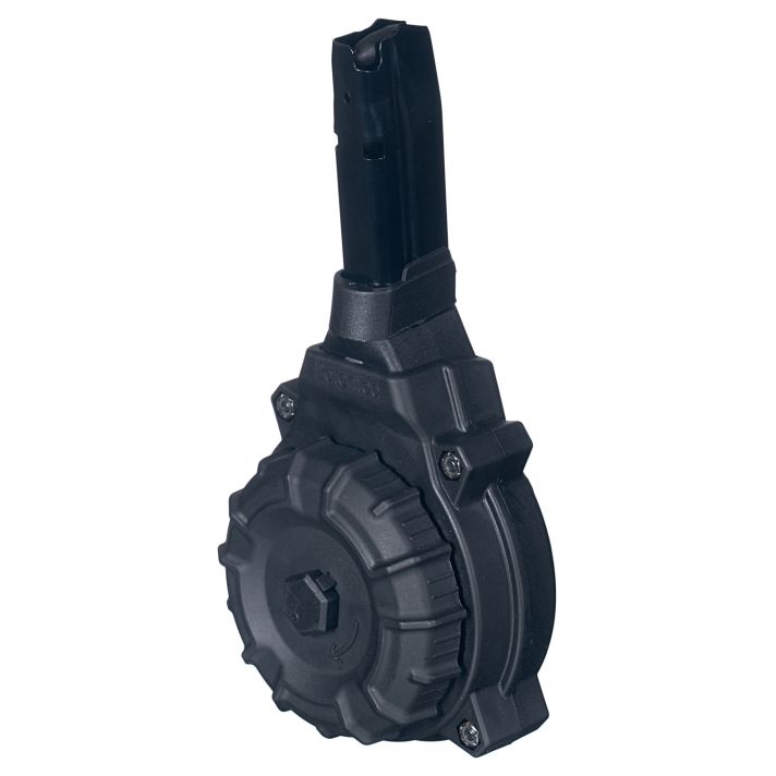 ProMag DRMA32 Standard50rd Drum 9mm Luger Fits Sig P365/P365XL Black DuPont Zytel Polymer