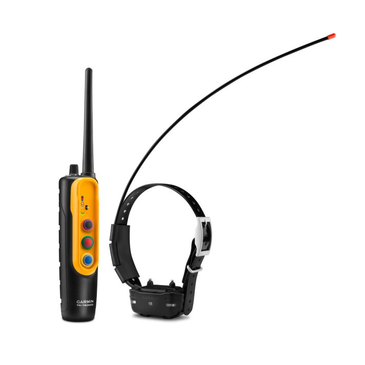 Garmin 0100120400 Pro Trashbreaker System Bundle Handheld w/BarkLimiter, Tri-Tronics, LED Beacon Lights, 1-Hand Operation Yellow Rechargeable Li-ion; Collar Up to 9 Dogs 4 Mile Range