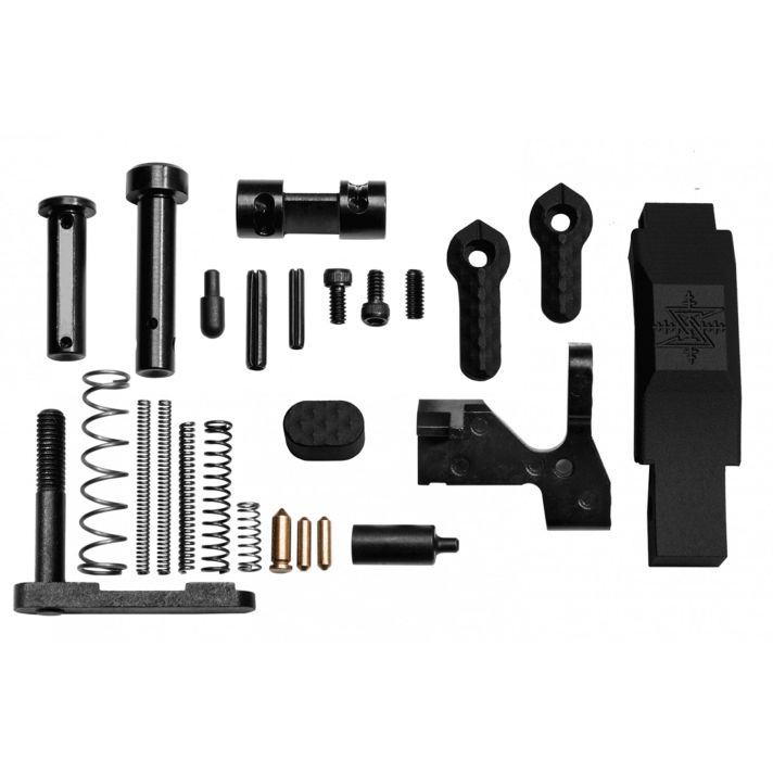 Seekins Precision 0011510063 Builder's Kit Enhanced Compatible w/ AR-15 Lower Receiver Black