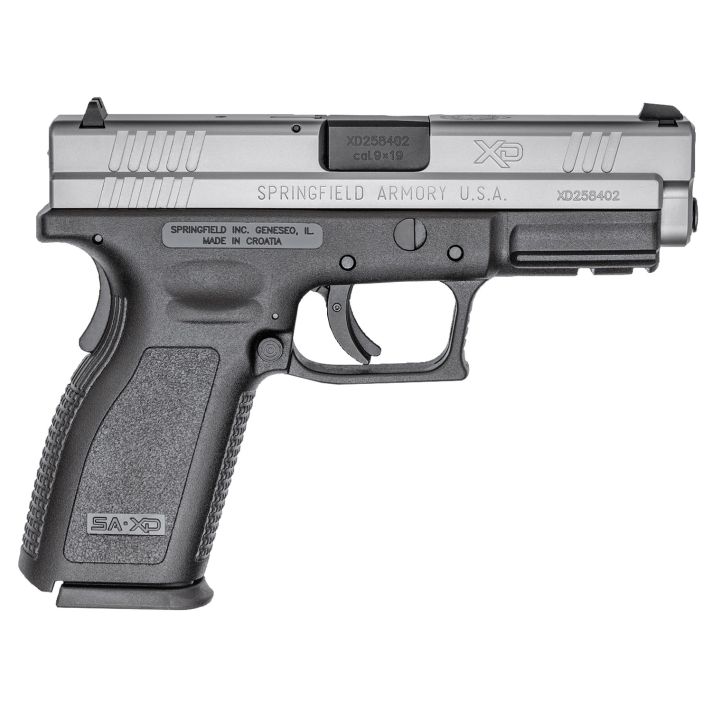 Springfield Armory XD9301 XD Service *CA Compliant 9mm Luger 10+1 4" Black Melonite Steel Barrel, Serrated Stainless Steel Slide, Black Polymer Frame w/Picatinny Rail