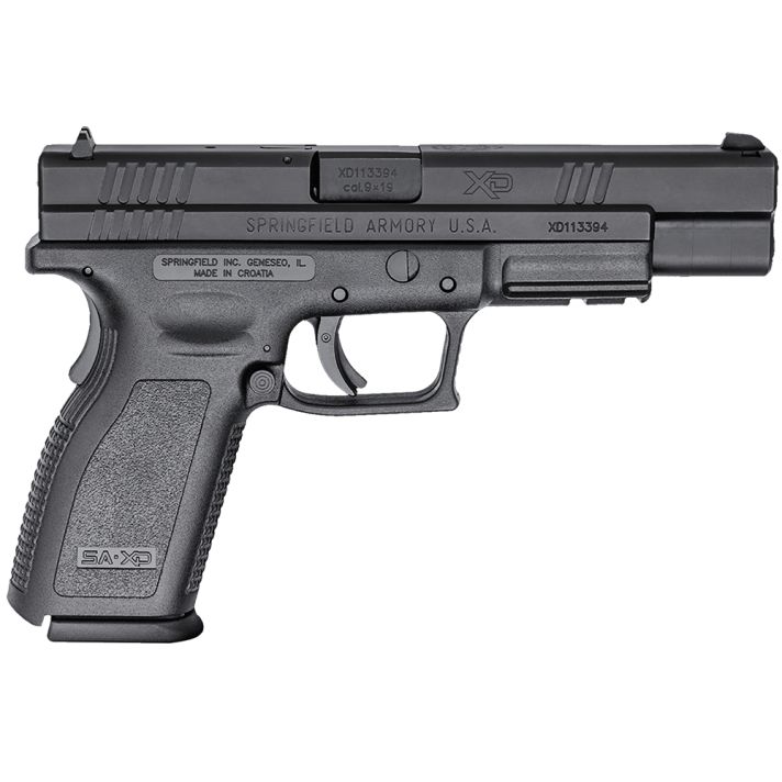 Springfield Armory XD9401 XD Tactical *CA Compliant 9mm Luger 10+1, 5" Black Melonite Steel Barrel, Black Melonite Long/Serrated Steel Slide, Black Polymer Frame w/Picatinny Rail