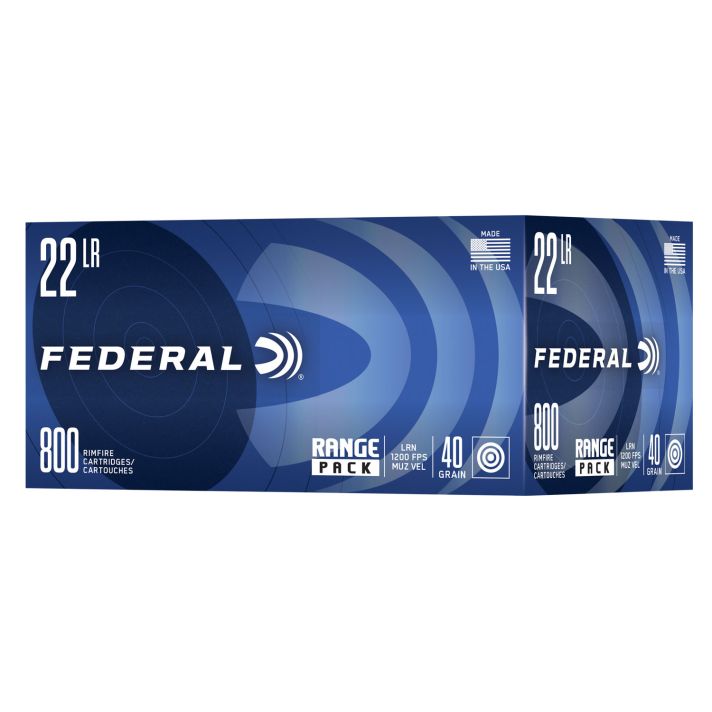 Federal 729B800 Champion Training Range Pack 22LR 40gr Lead Round Nose 800 Per Box/4 Case *Bulk